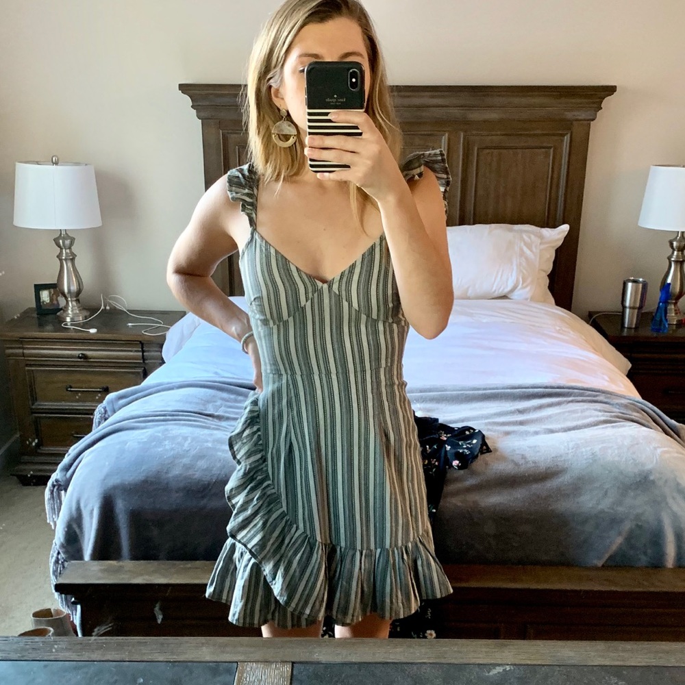 NWT grey-taupe willow dress CS - Picture 2 of 5